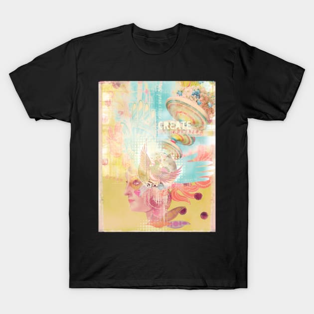 Figment - Manual and digital collage T-Shirt by AngiandSilas